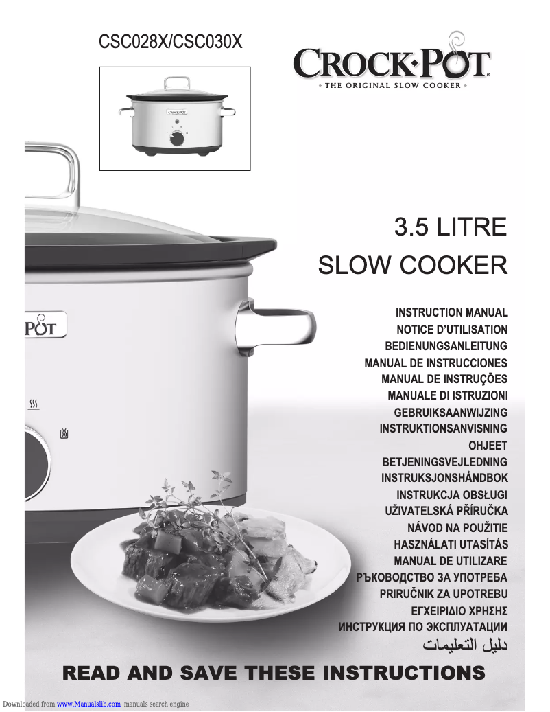 Página 1 del manual Manual de usuario Crock-Pot CR028