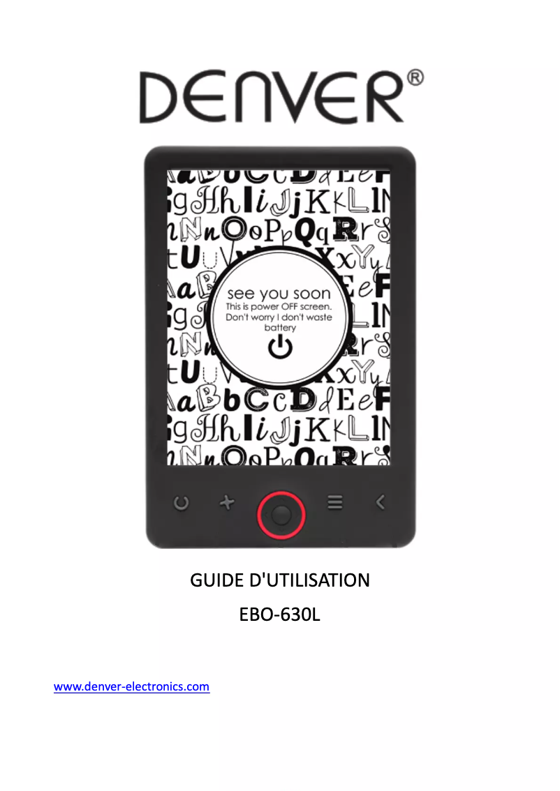 Imagen de la primera página del manual del dispositivo EBO-630L