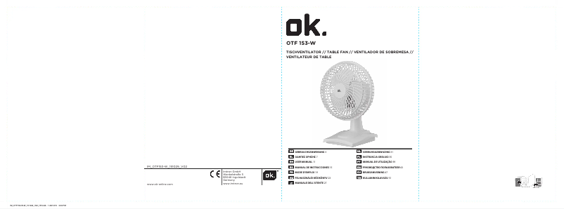 Página 1 del manual Manual de usuario OK OTF 153-W