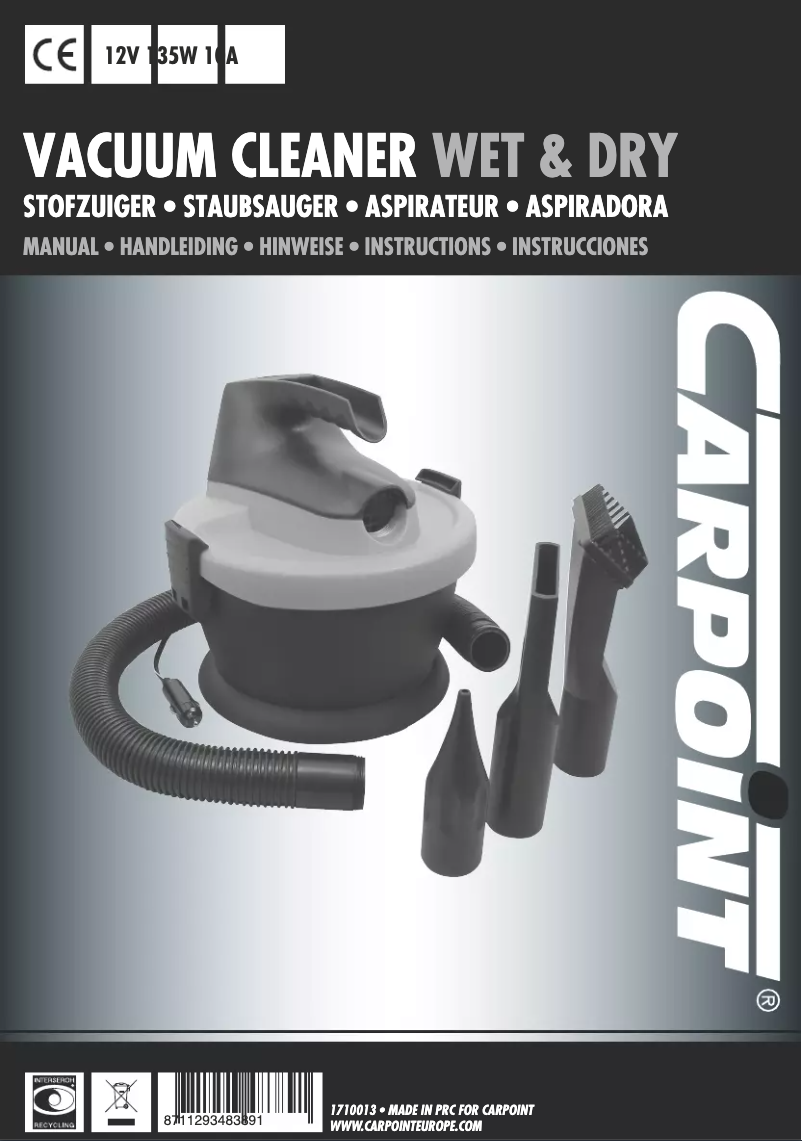 Página 1 del manual Manual de usuario Carpoint 1710013