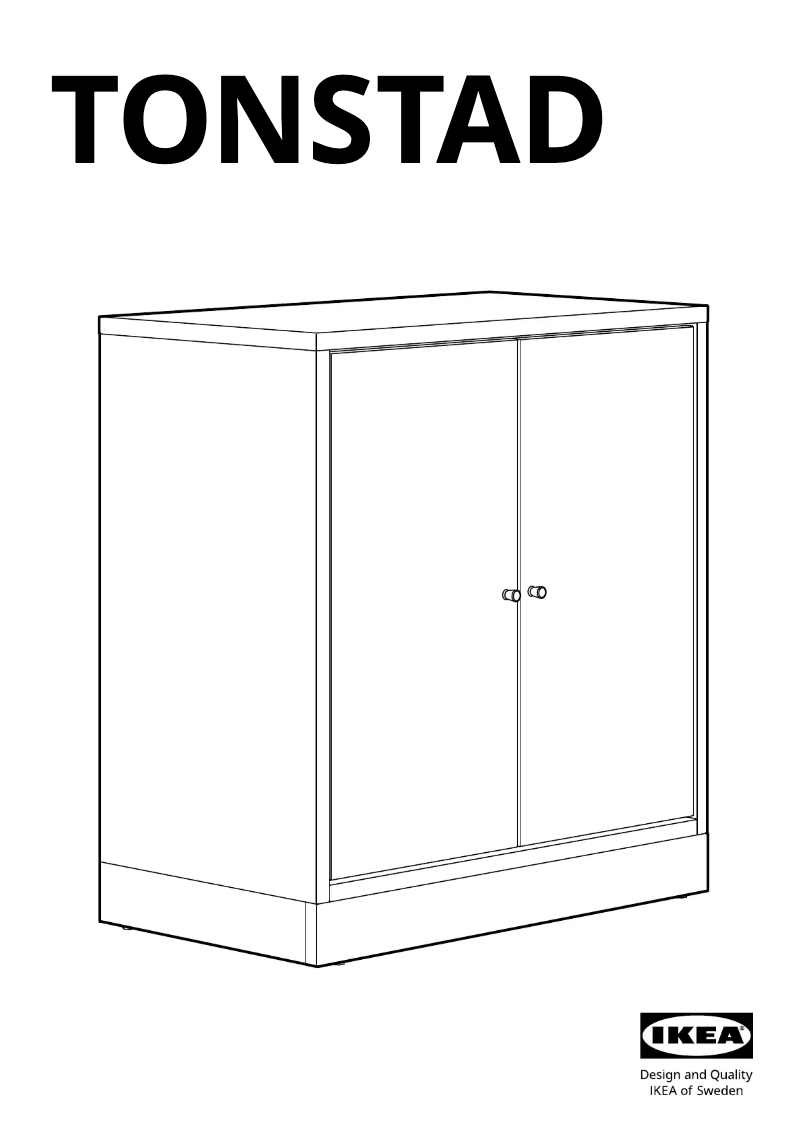 Página 1 del manual Manual de usuario Ikea TONSTAD 604.892.38