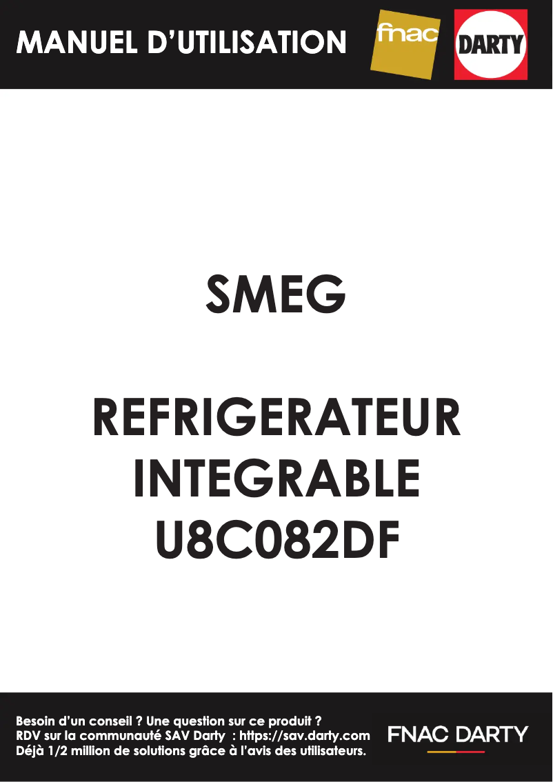 Página 1 del manual Manual de usuario Smeg U8C082DF