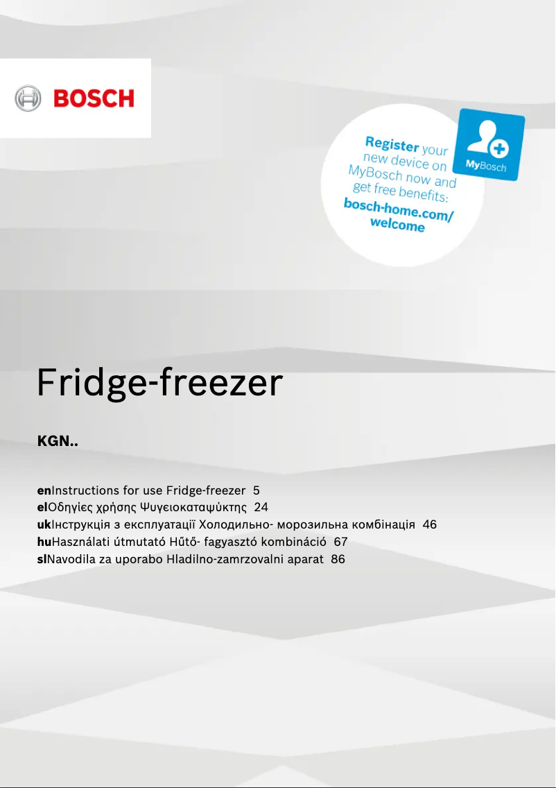 Imagen de la primera página del manual del dispositivo KGN39VI3B