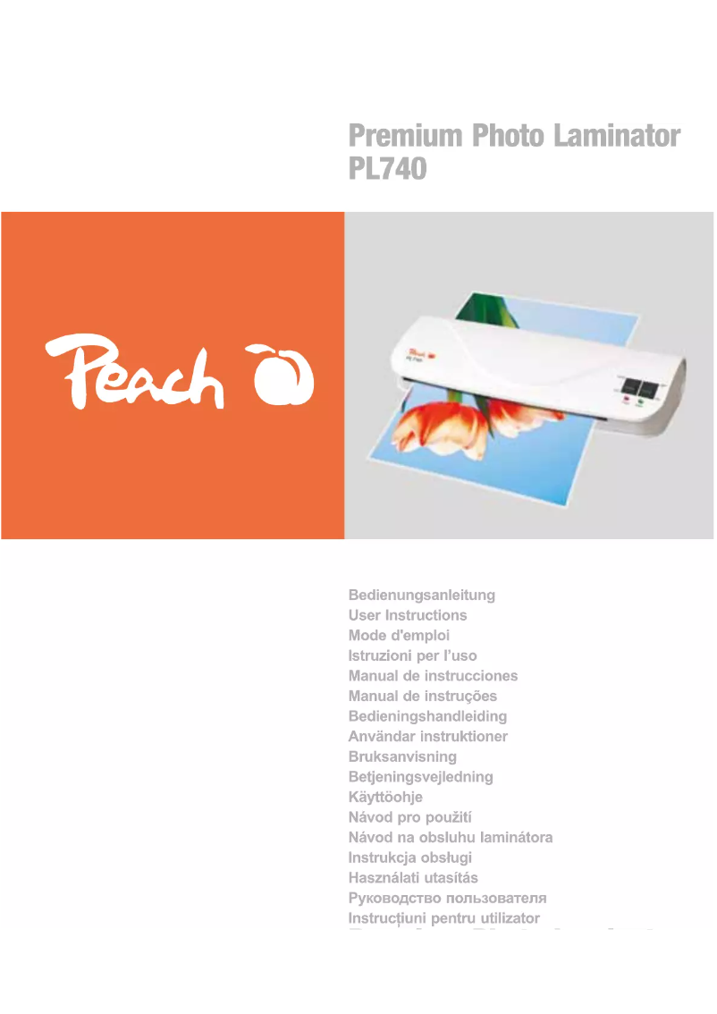 Página 1 del manual Manual de usuario Peach PL740