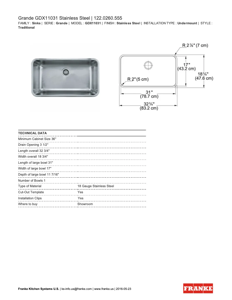 Imagen de la primera página del manual del dispositivo GDX11031