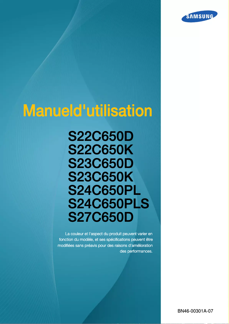 Imagen de la primera página del manual del dispositivo S27C650D