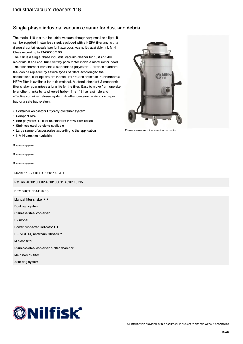 Imagen de la primera página del manual del dispositivo 118