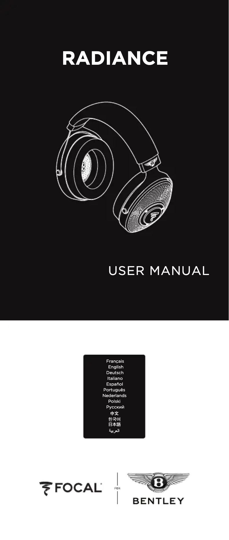 Imagen de la primera página del manual del dispositivo for Bentley Radiance