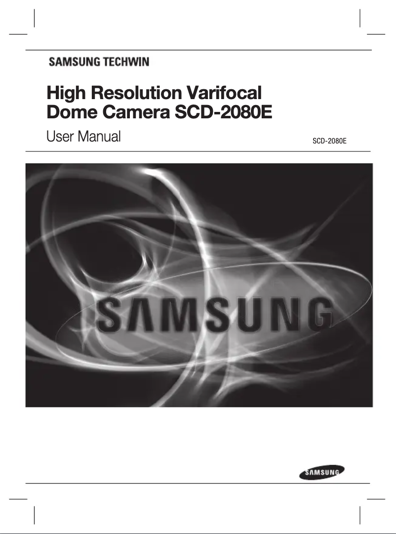 Página 1 del manual Manual de usuario Samsung SCD-2080E