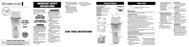 Página nº 1 - Manual de usuario Remington EP7030D