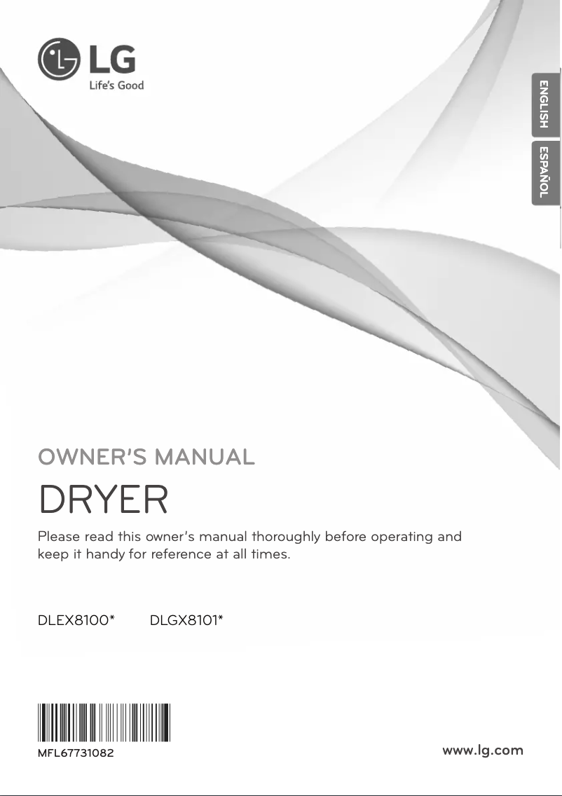 Imagen de la primera página del manual del dispositivo DX8101W