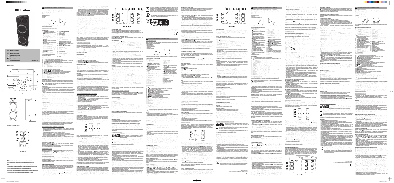 Página 1 del manual Manual de usuario Muse M-1982 DJ