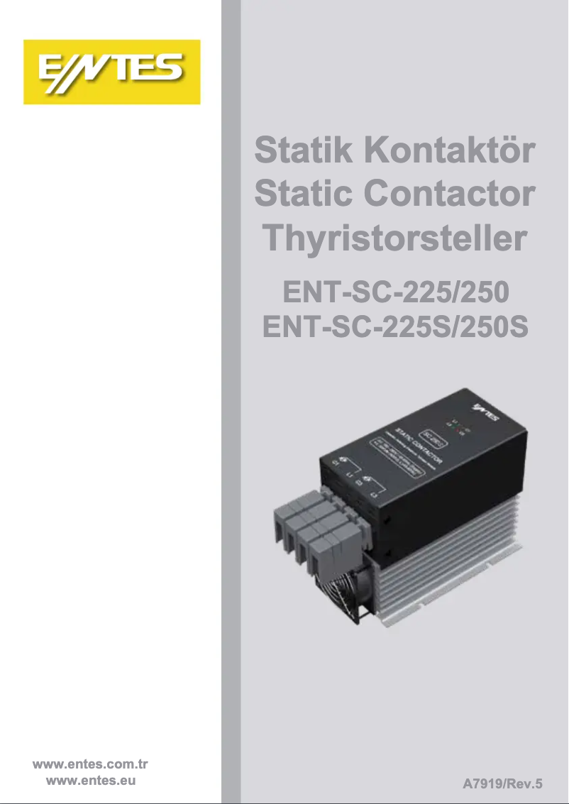 Página nº 1 - Manual de usuario ENTES ENT-SC-250