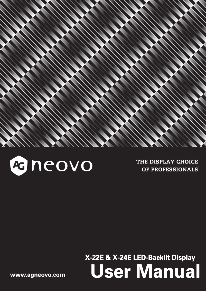 Imagen de la primera página del manual del dispositivo X-24EW