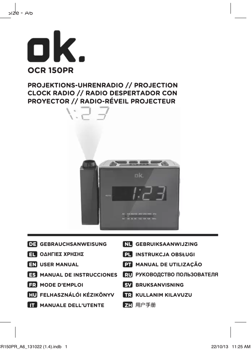 Página 1 del manual Manual de usuario OK OCR 150-PR