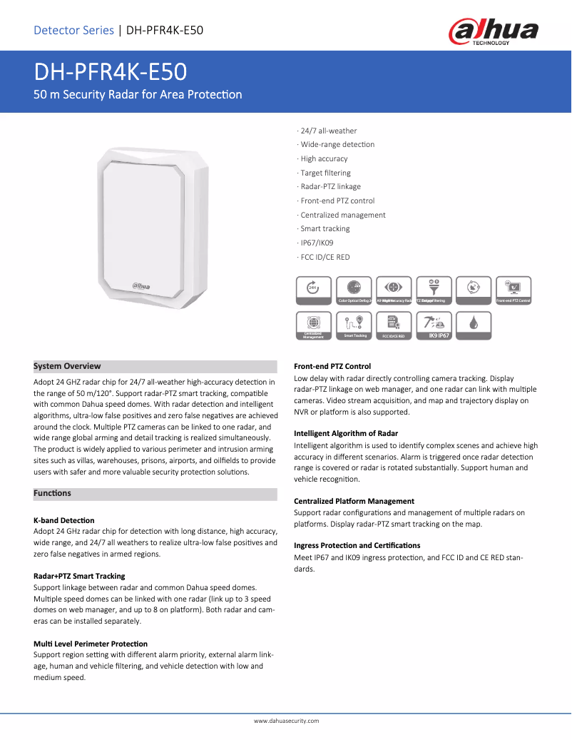 Imagen de la primera página del manual del dispositivo PFR4K-E50