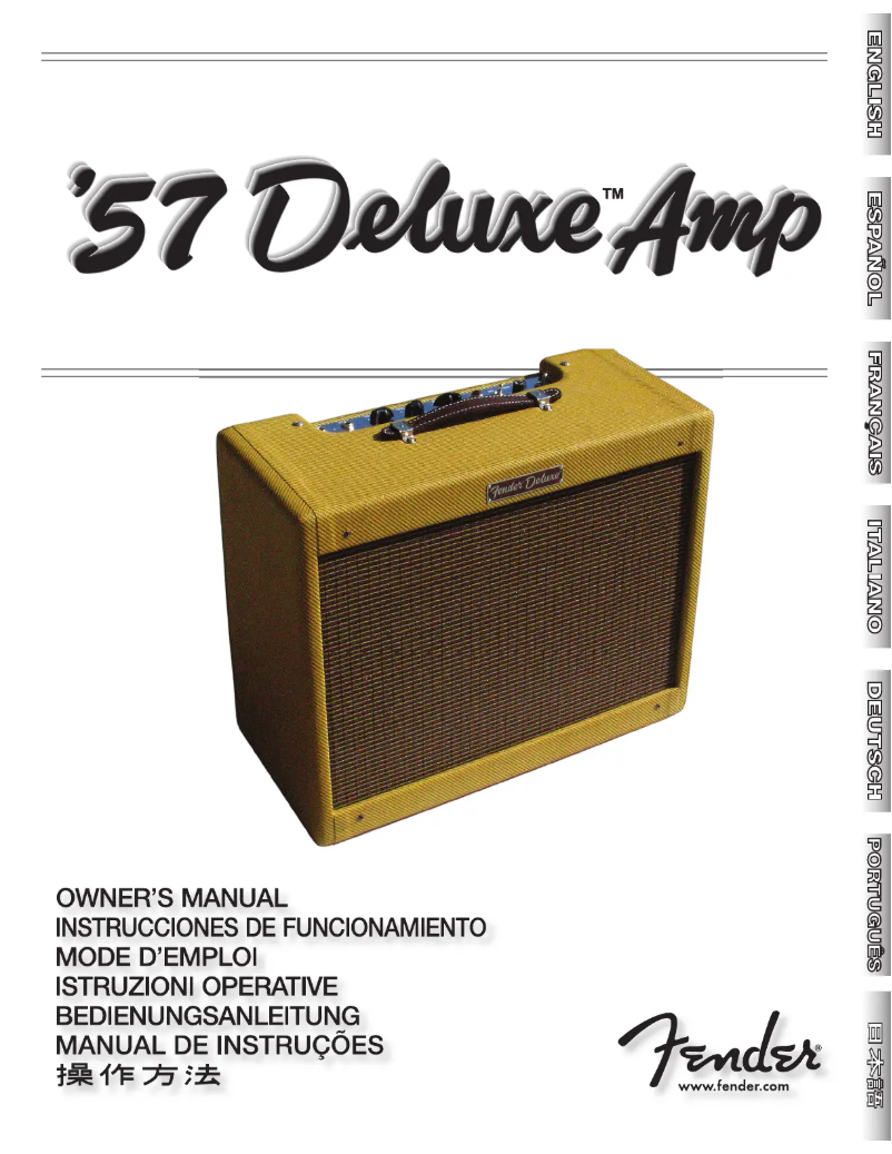 Imagen de la primera página del manual del dispositivo '57 Deluxe Amp