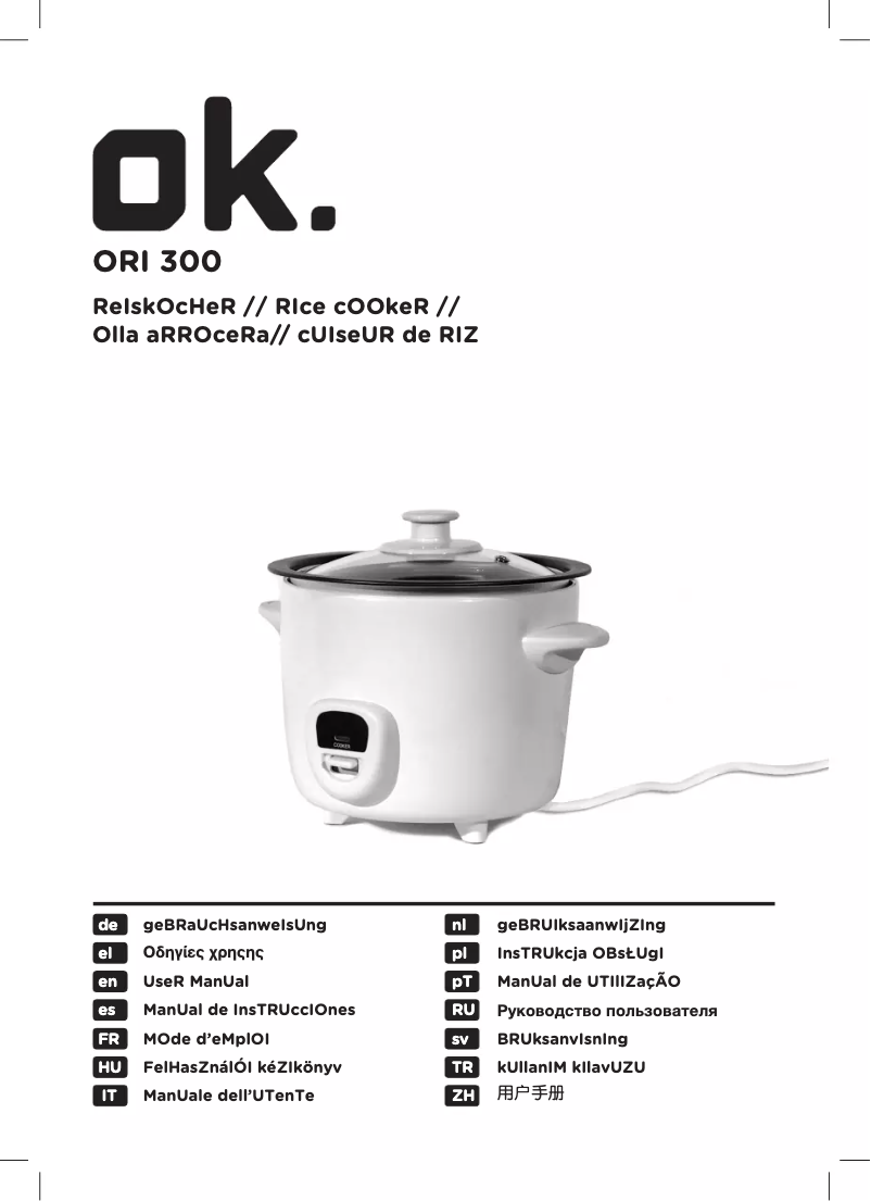 Página 1 del manual Manual de usuario OK ORI 300