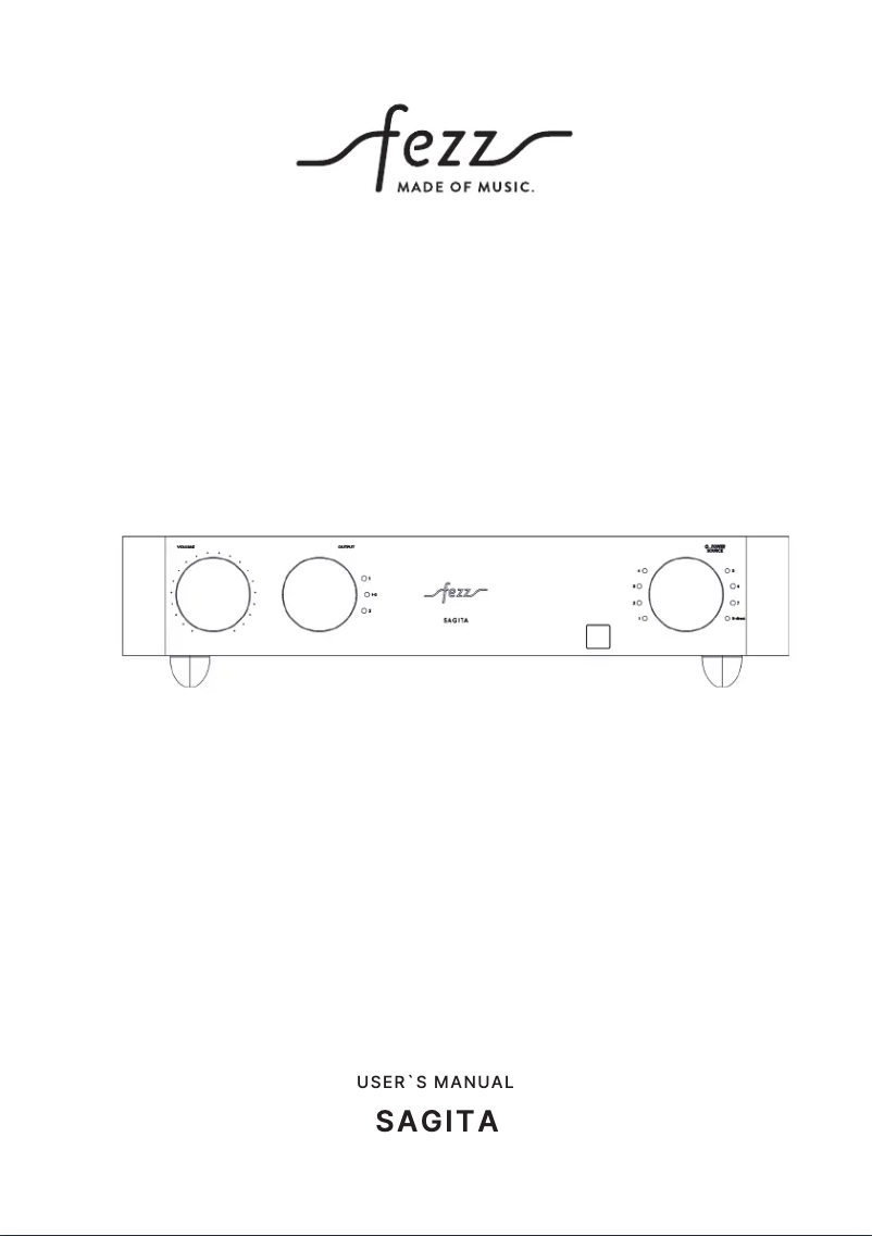 Imagen de la primera página del manual del dispositivo Sagita