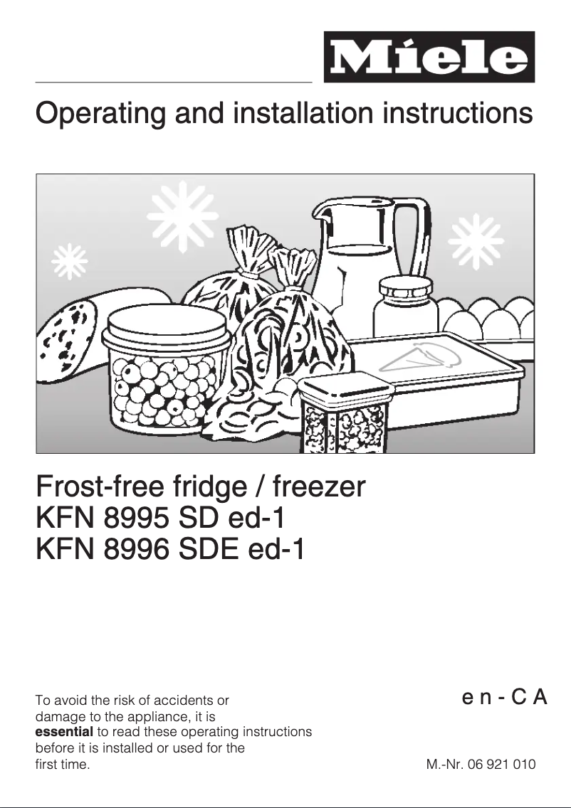 Imagen de la primera página del manual del dispositivo KFN 8995 SEed