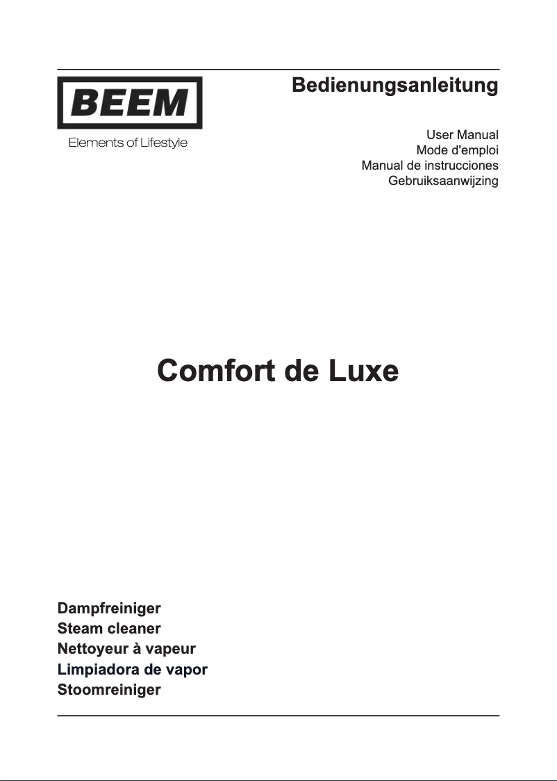 Imagen de la primera página del manual del dispositivo Comfort de Luxe
