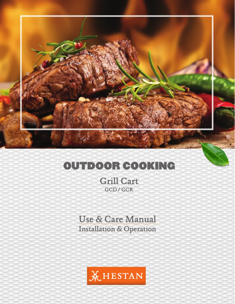 Página nº 1 - Manual de usuario Hestan GCR42