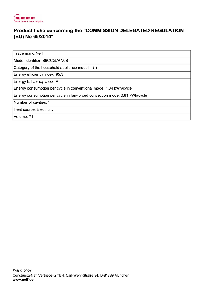 Imagen de la primera página del manual del dispositivo B6CCG7AN0B