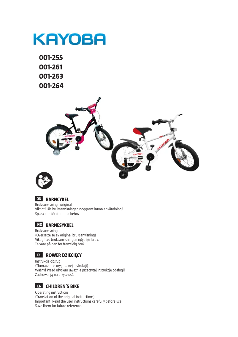 Página 1 del manual Manual de usuario Kayoba 001-263