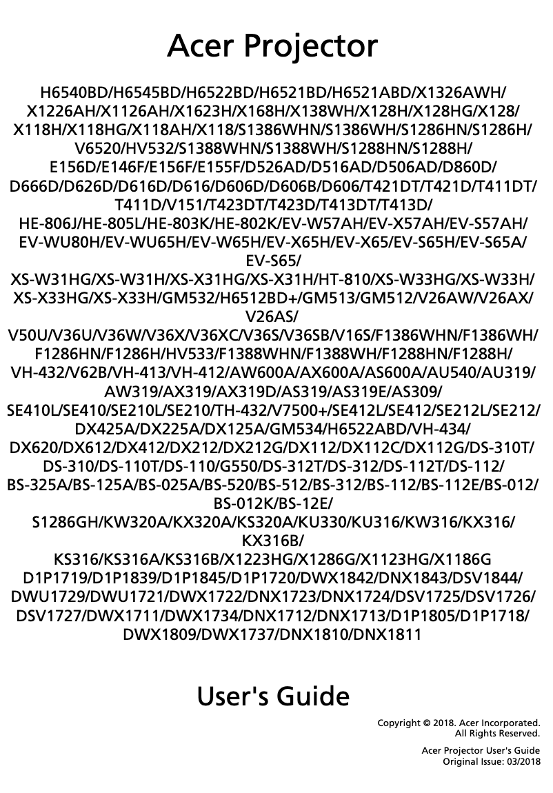 Imagen de la primera página del manual del dispositivo G550