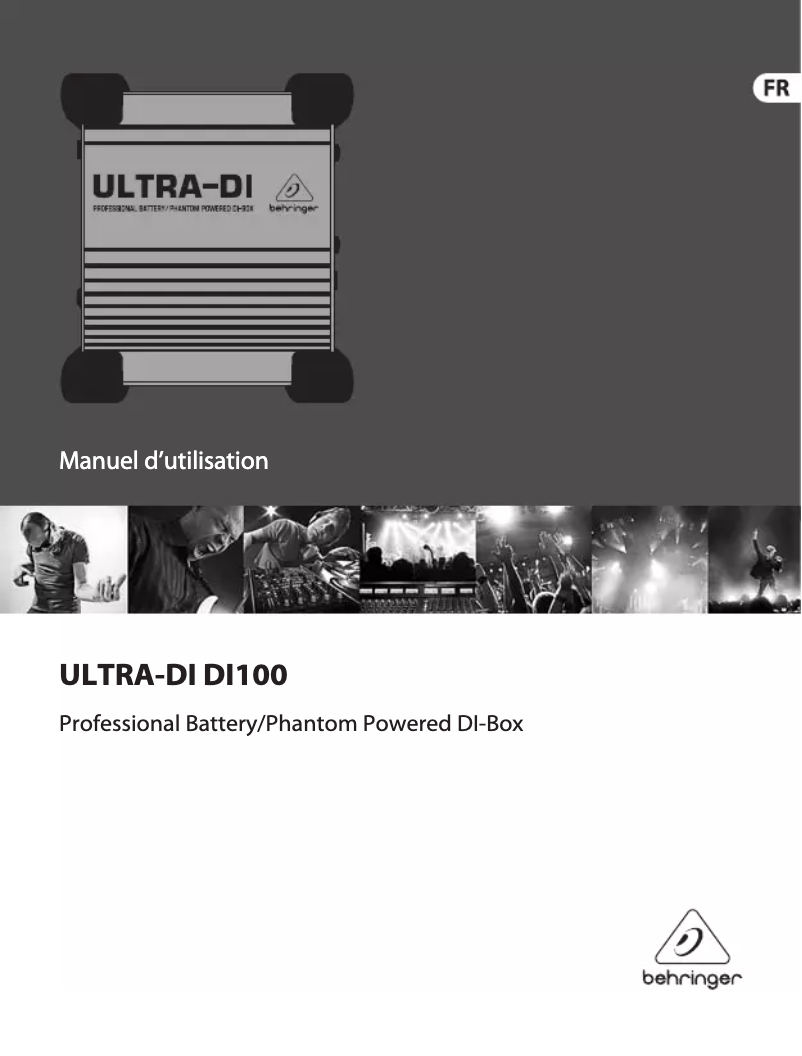 Imagen de la primera página del manual del dispositivo ULTRA-DI DI100