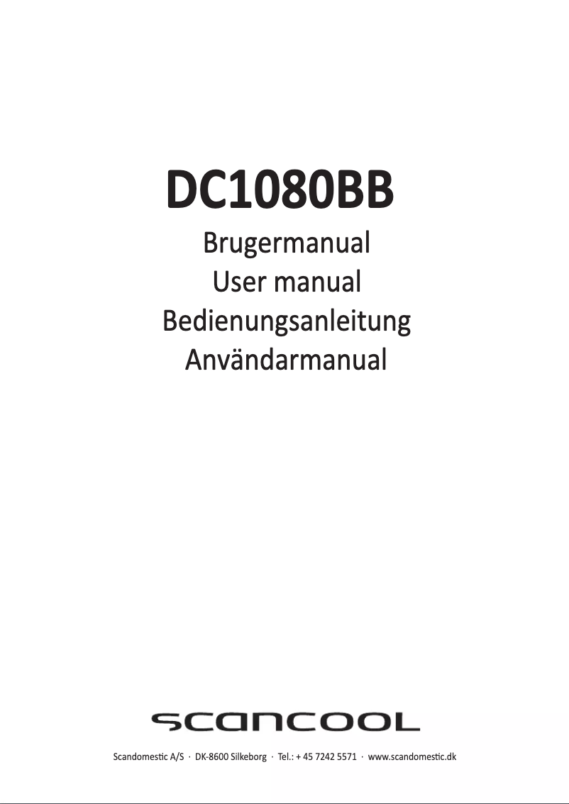 Imagen de la primera página del manual del dispositivo DC1080BB