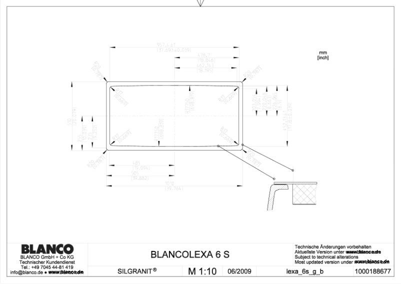 Imagen de la primera página del manual del dispositivo LEXA 6 S