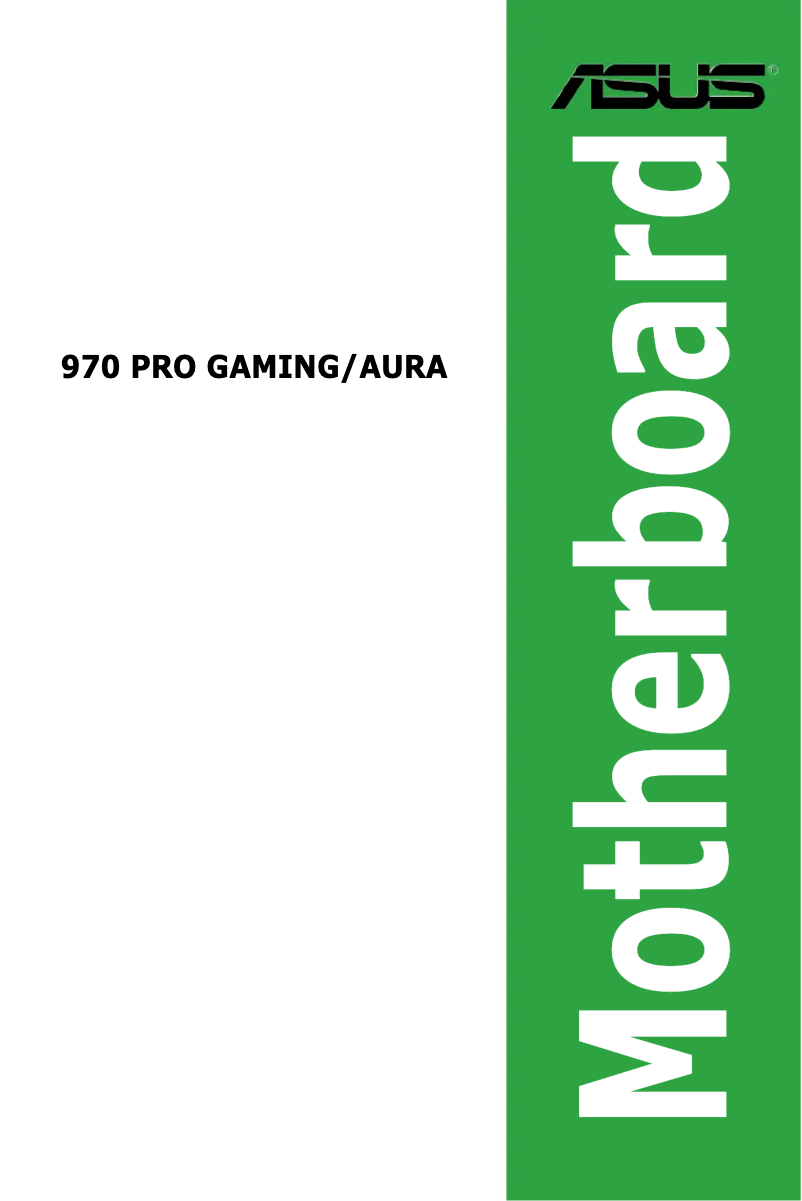 Página 1 del manual Manual de usuario Asus 970 PRO GAMING/AURA