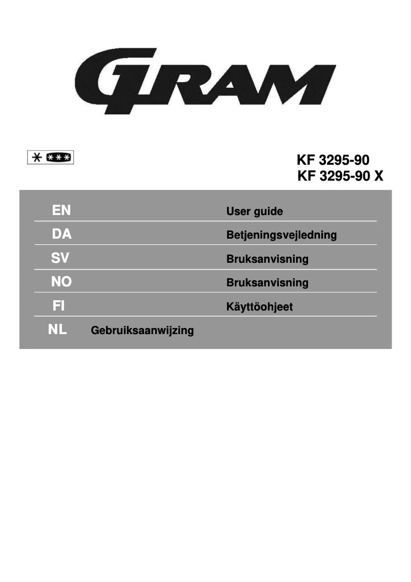 Imagen de la primera página del manual del dispositivo KF 3295-90 X