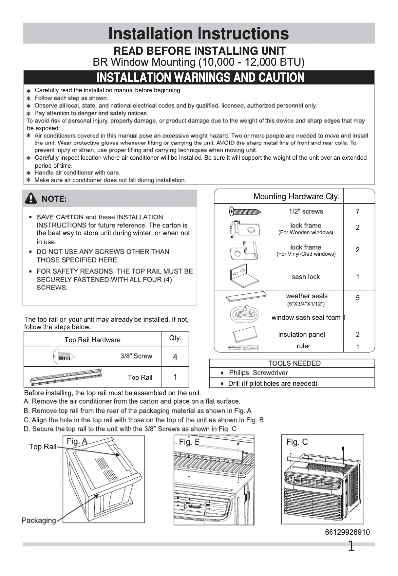 Imagen de la primera página del manual del dispositivo FFRE1233U1