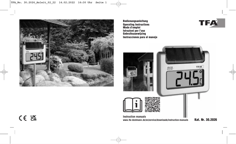 Imagen de la primera página del manual del dispositivo Avenue 30.2026