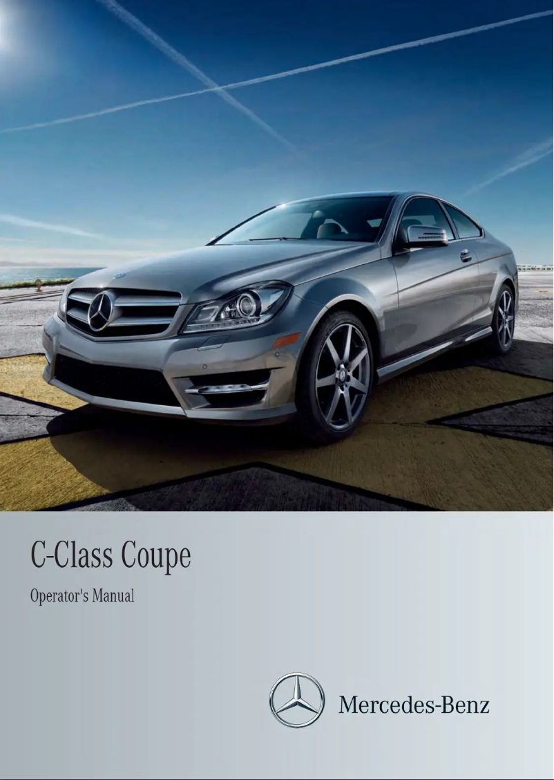 Imagen de la primera página del manual del dispositivo C-Class Coupe (2013)