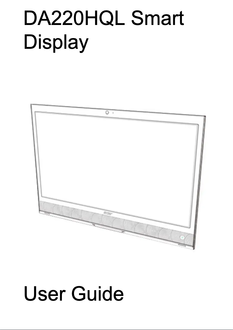 Imagen de la primera página del manual del dispositivo DA220HQL