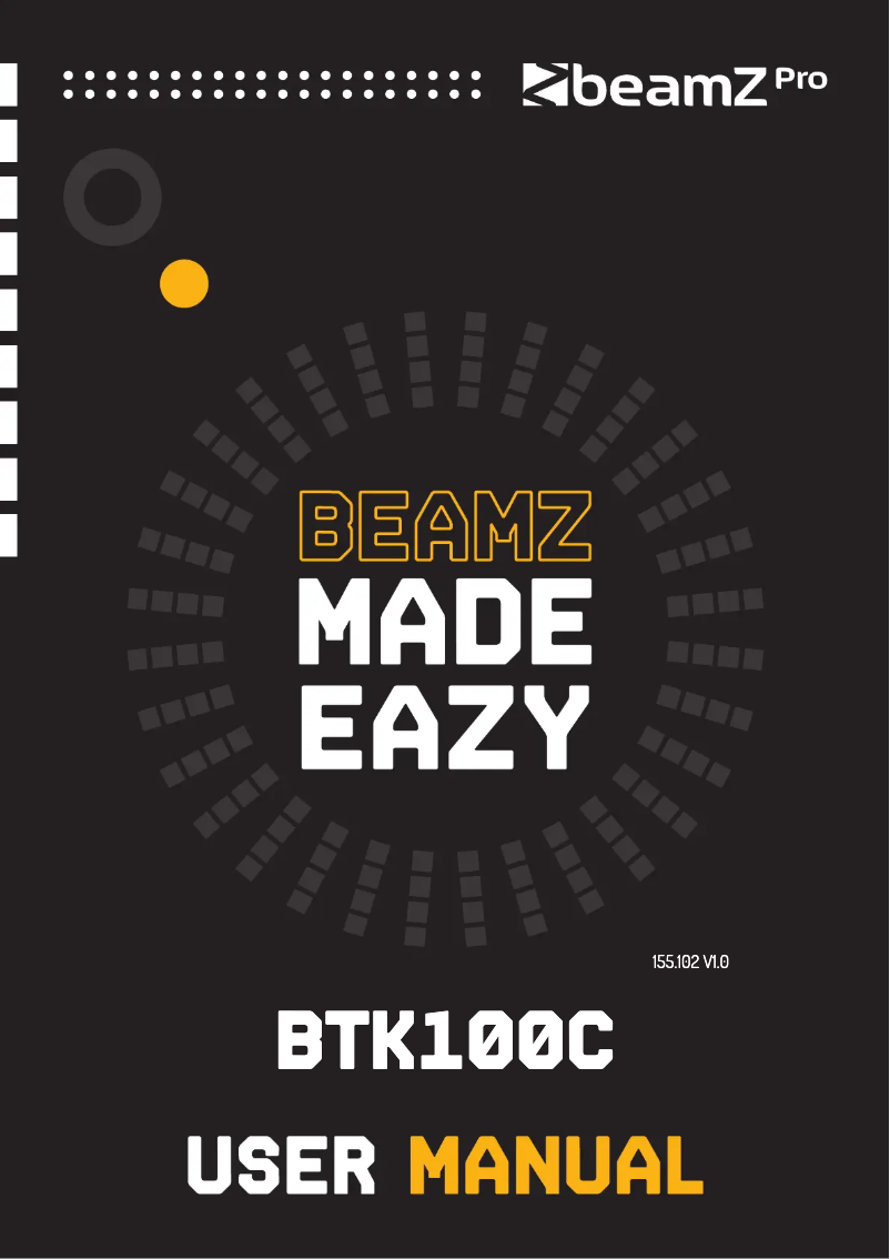 Imagen de la primera página del manual del dispositivo BTK100C