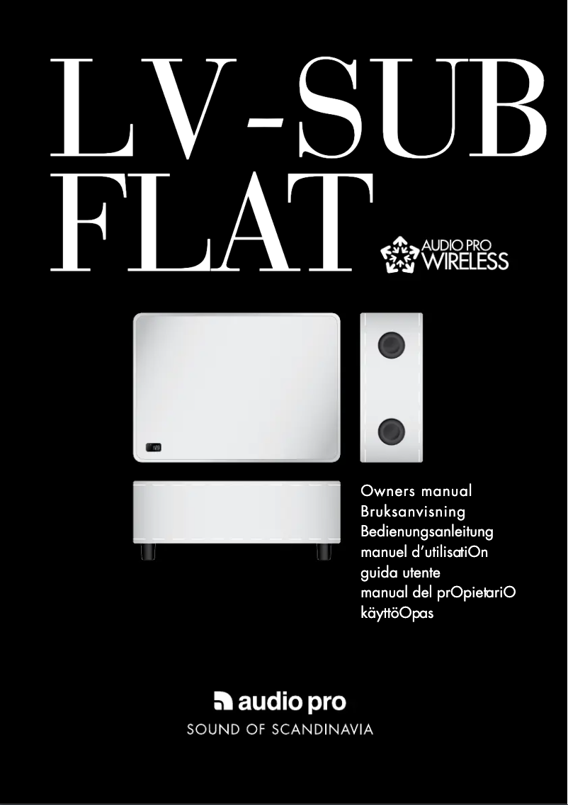 Página 1 del manual Manual de usuario Audio Pro Living LV-SUB flat