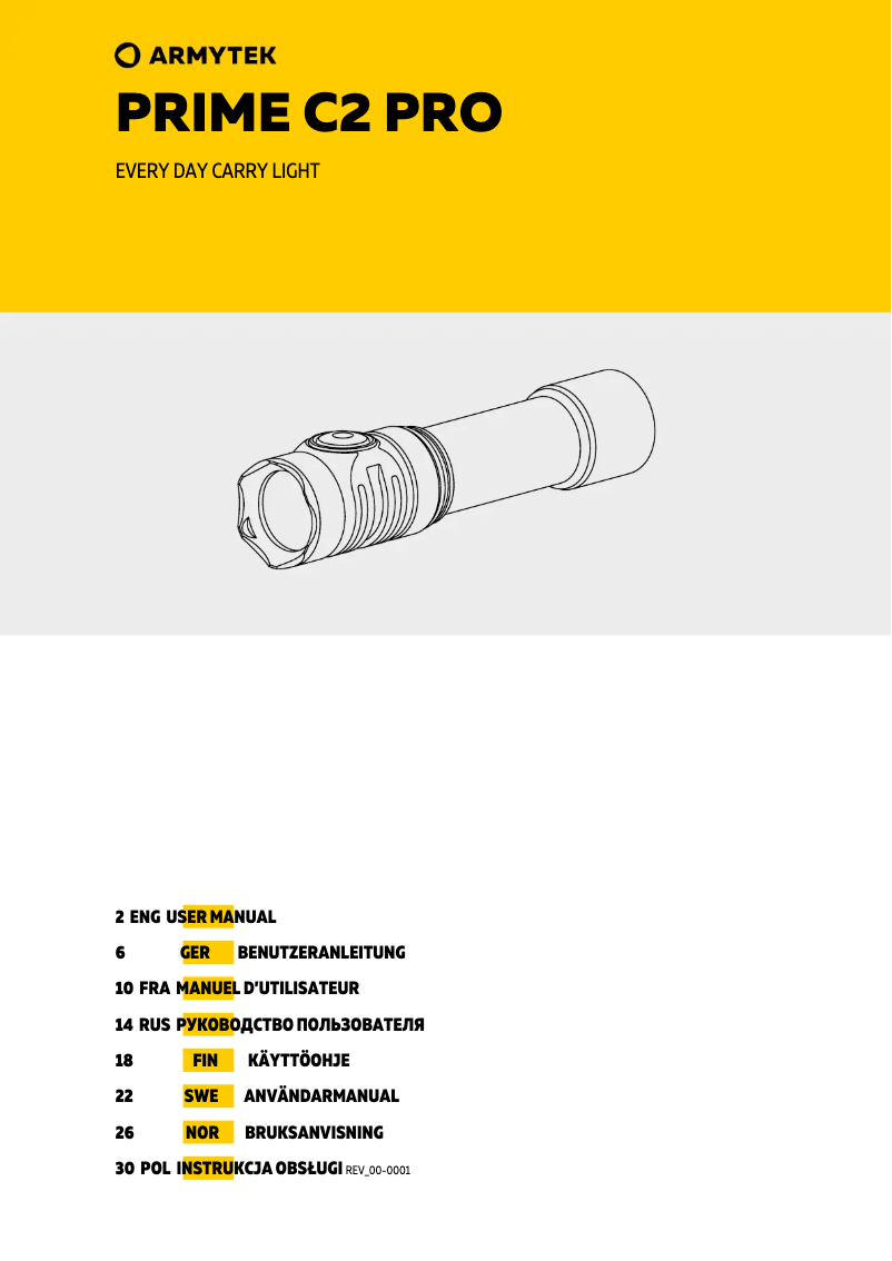 Página nº 1 - Manual de usuario ArmyTek Prime C2 Pro