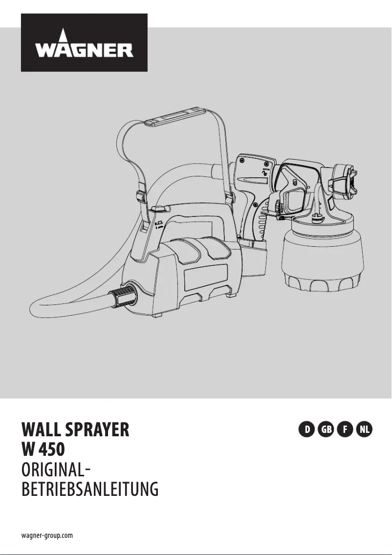 Página nº 1 - Manual de usuario Wagner W 450 WallSprayer