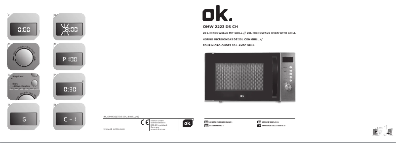 Imagen de la primera página del manual del dispositivo OMW 2223 DS CH