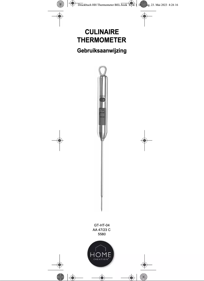 Imagen de la primera página del manual del dispositivo GT-HT-04