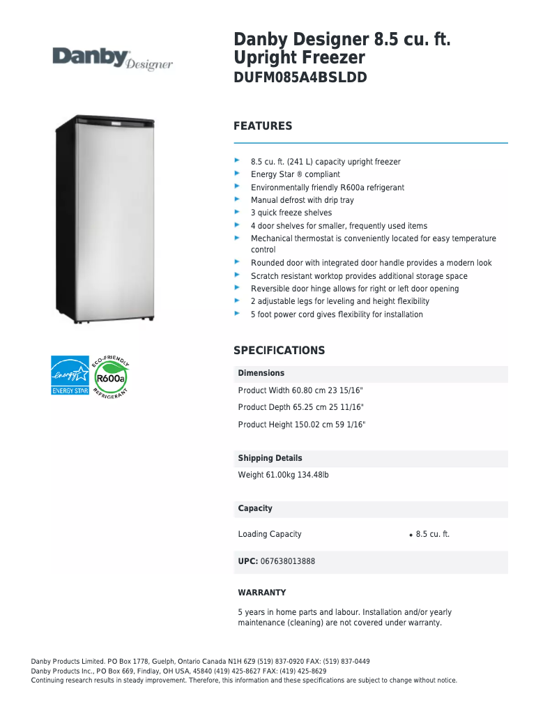 Imagen de la primera página del manual del dispositivo Designer DUFM085A4BSLDD