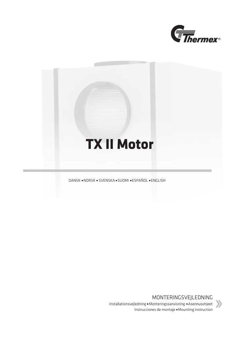 Imagen de la primera página del manual del dispositivo TX II Loft