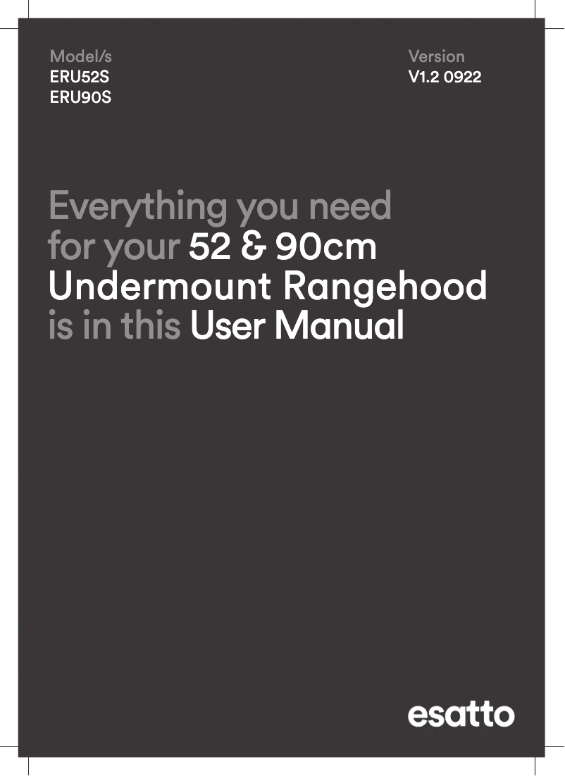 Imagen de la primera página del manual del dispositivo ERU52S