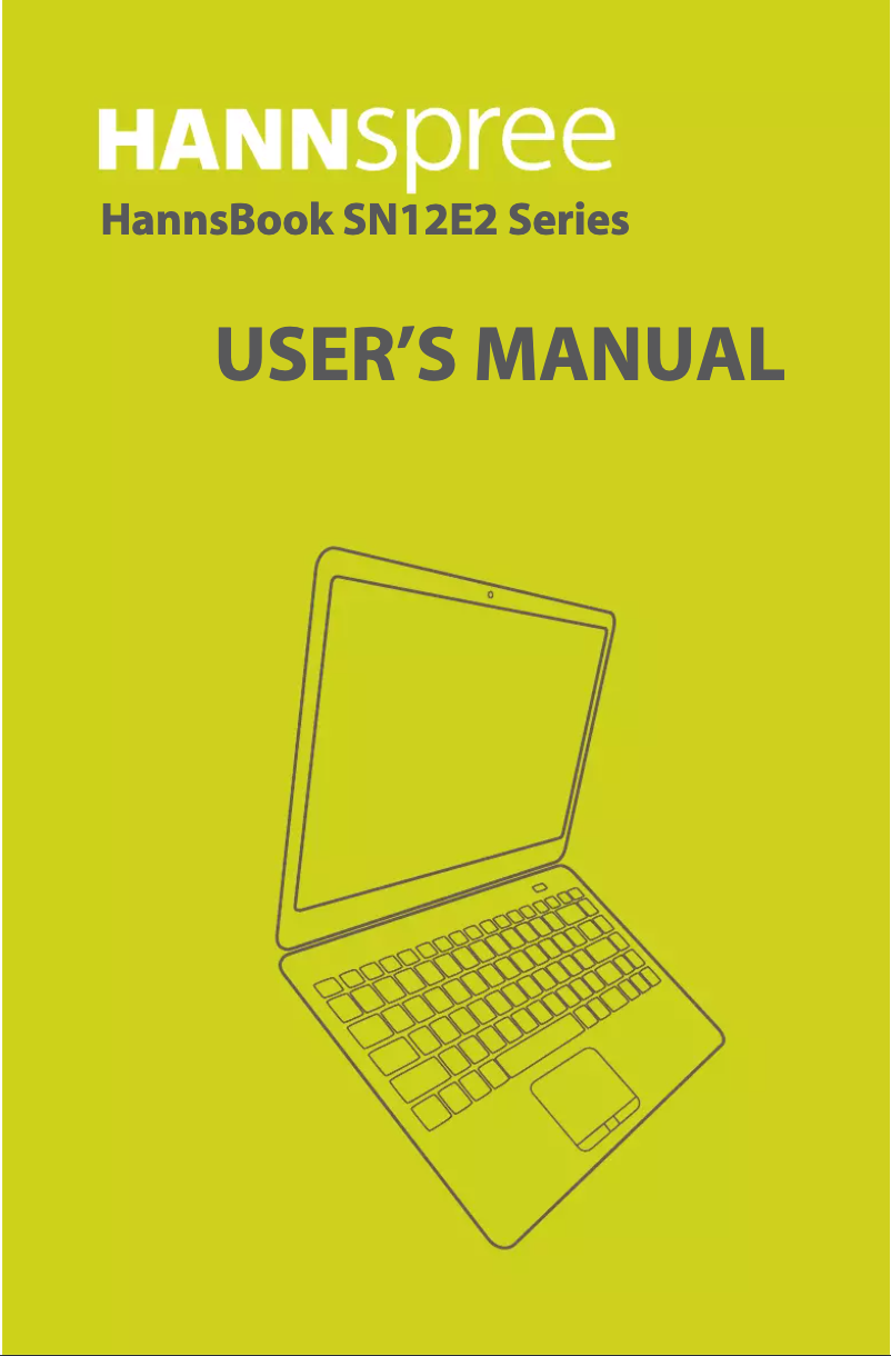 Página 1 del manual Manual de usuario Hannspree HANNSbook SN12E22B8D