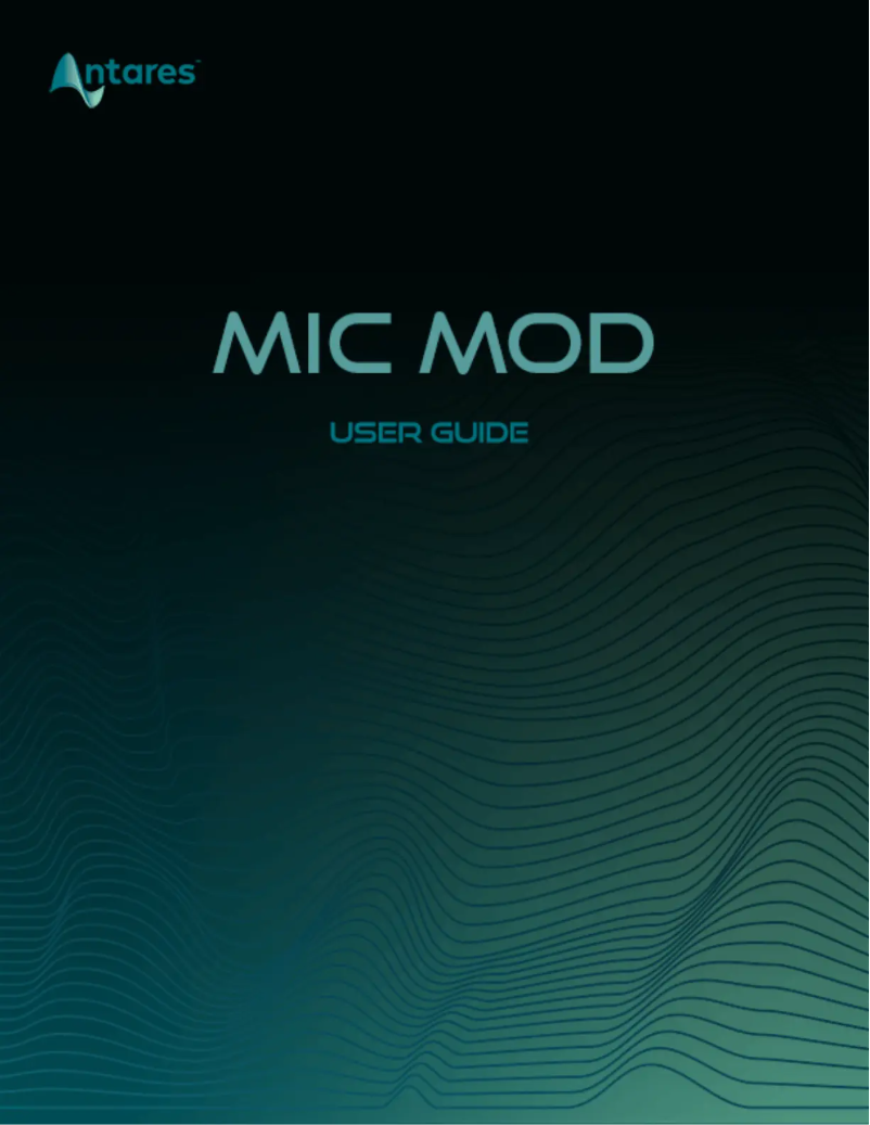 Página nº 1 - Manual de usuario Antares Mic Mod