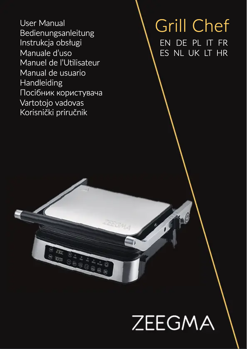 Página nº 1 - Manual de usuario Zeegma Grill Chef